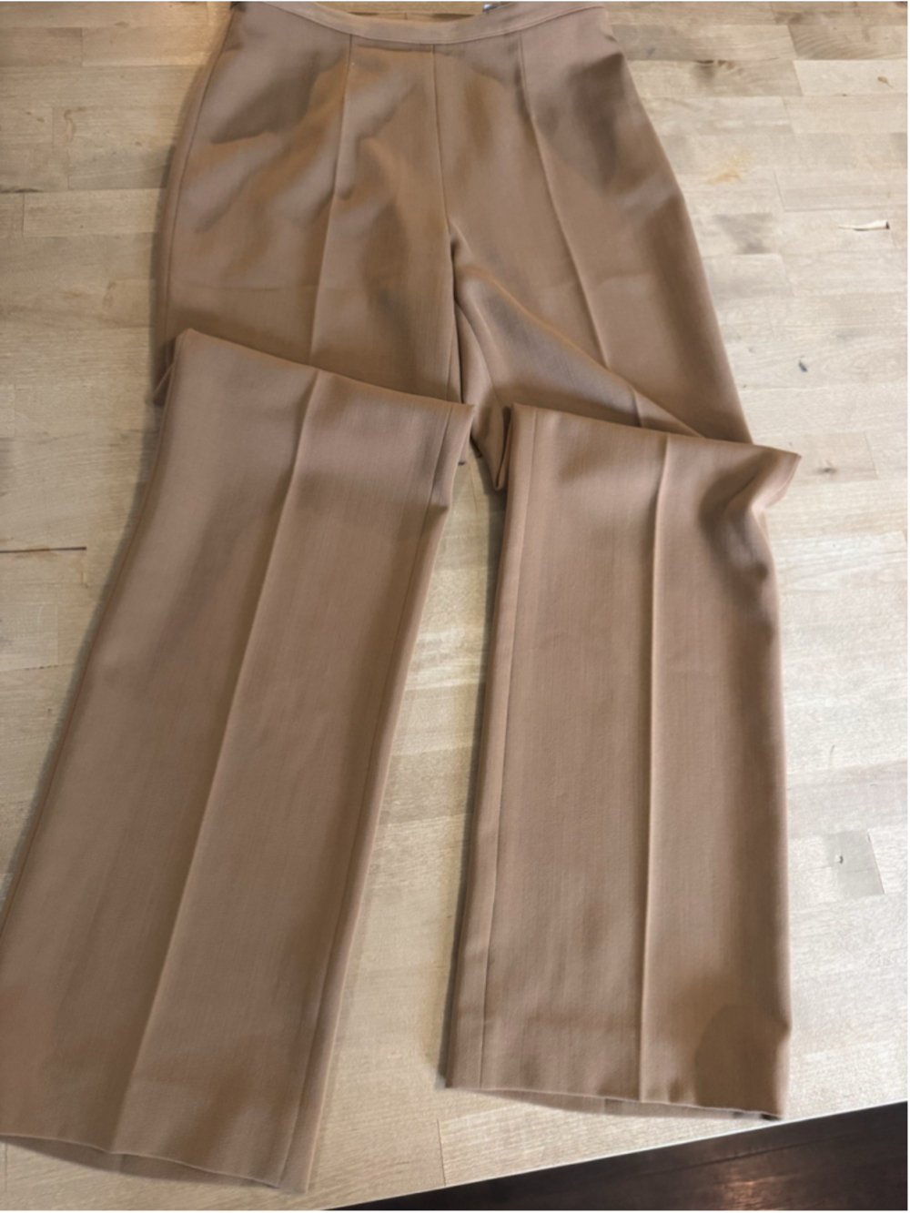 L. Pucci Women’s Tan Dress Trouser Pants IT40 Italy Wool Blend Lycra Straight